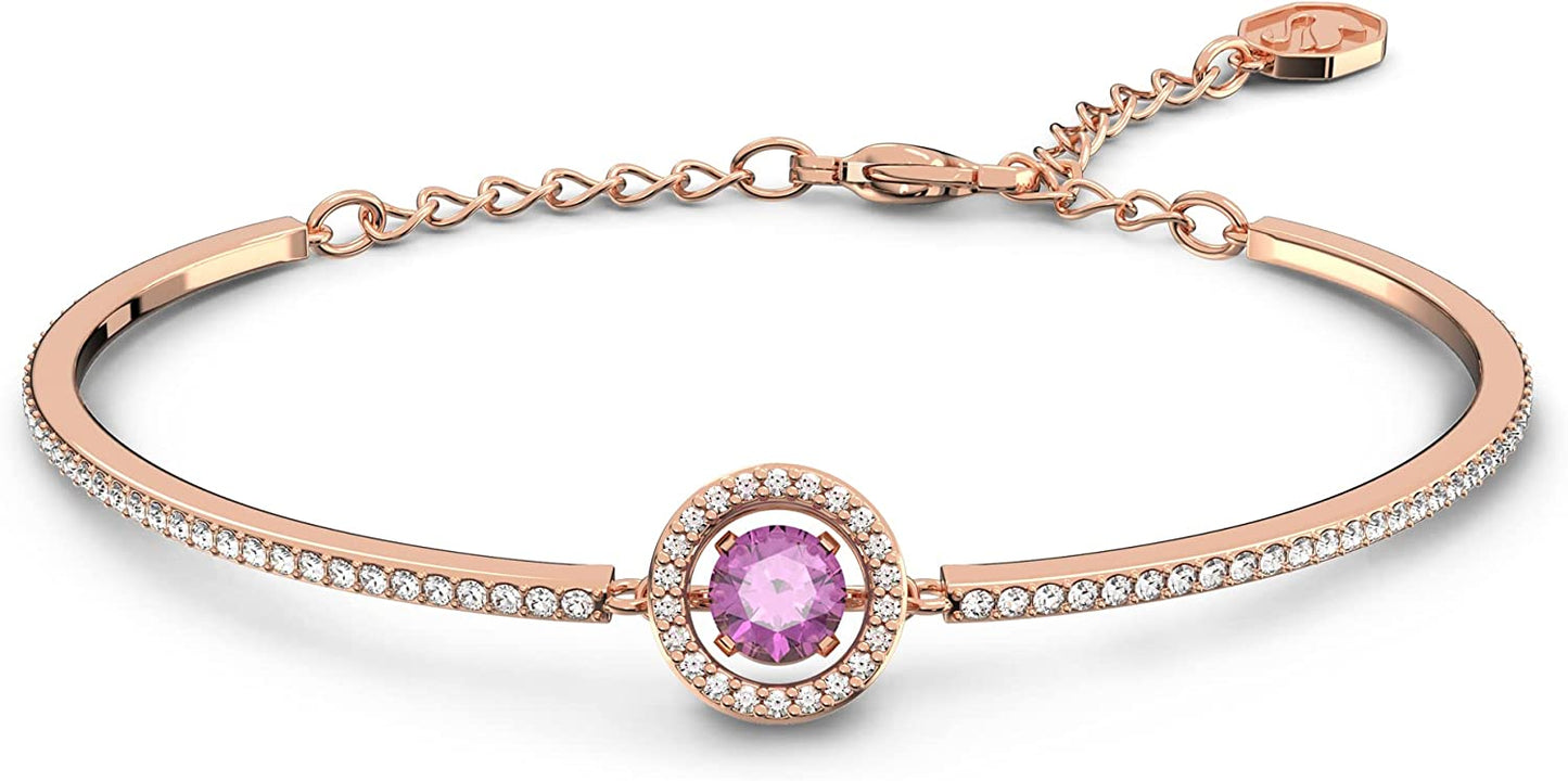 Women's Sparking Dance Crystal Jewelry Collection, Rose Gold Tone Finish
