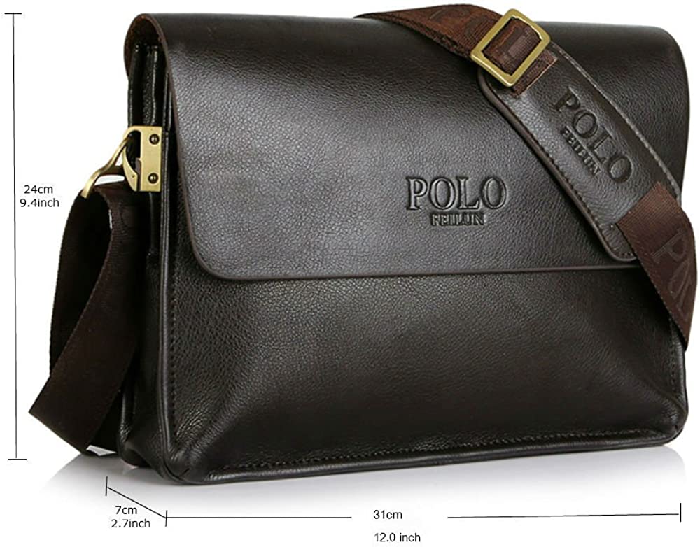 Messenger Bag Classic Vintage Leather Shoulder Bags Crossbody Bags Business Briefcase Composite Leather Casual Bag