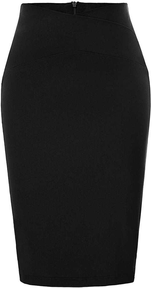 Women's Slim Fit Business Office Pencil Skirts Wear to Work