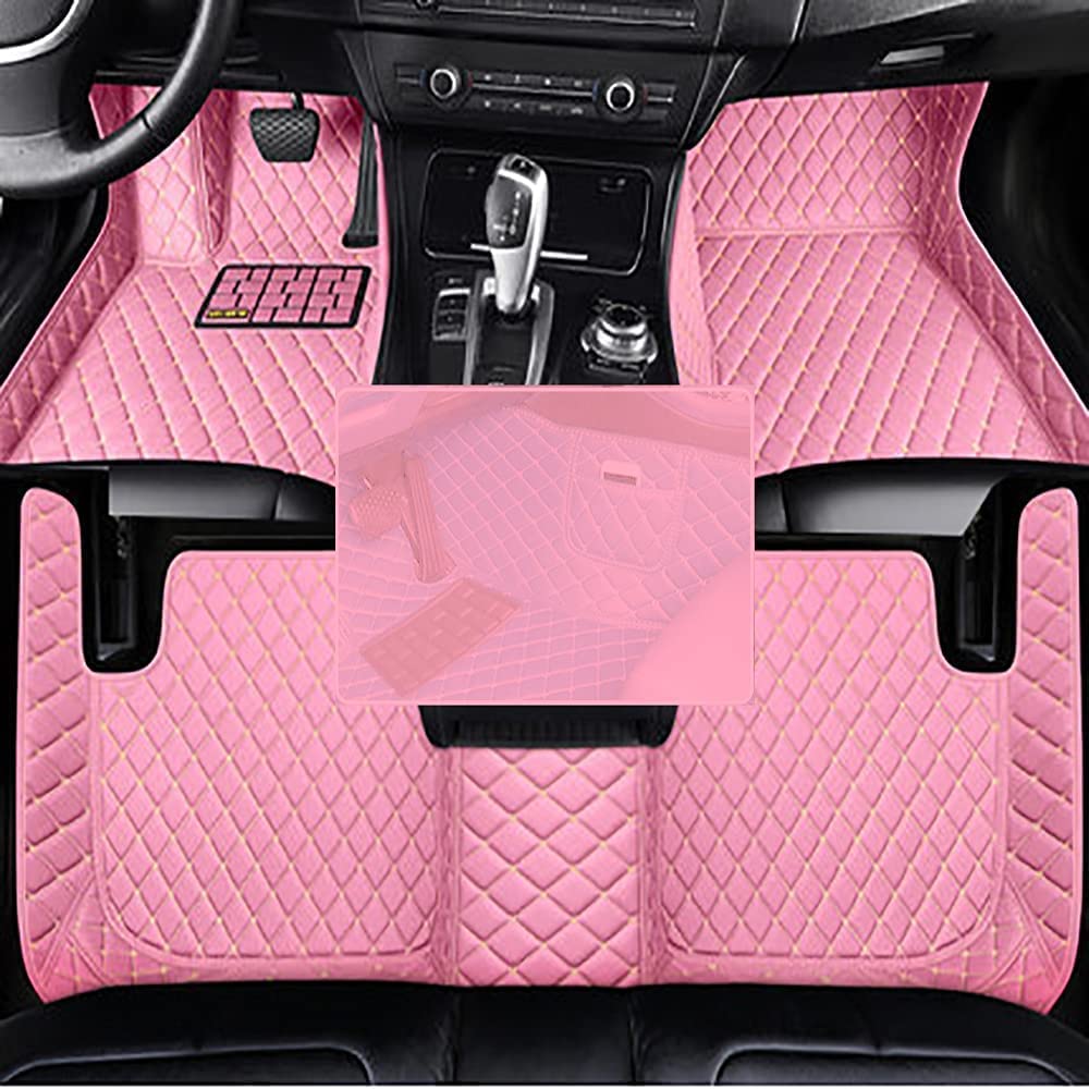 Car Floor Mats Custom Floor Mats for Cars Fit 96% Truck SUV Sedan, Automotive Weathertech Floor Mats All Weather, Waterproof Car Carpets for Women Men, 3D Diamond Leather Full Coverage