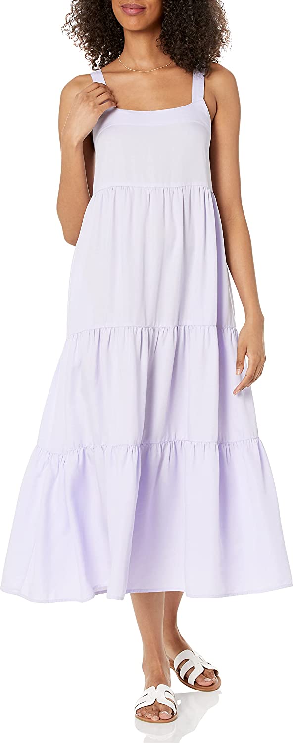 The Drop Women's Britt Tiered Maxi Tent Dress