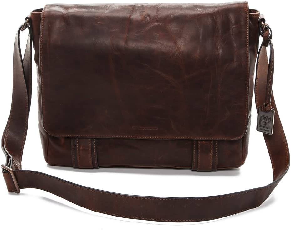 Men's Logan Messenger Bag, Cognac, One Size