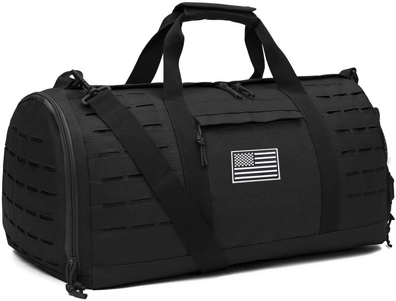 40L Military Tactical Duffle Bag For Men Sport Gym Bag Fitness Tote Travel Duffle Bag Training Workout Bag With Shoe Compartment Basketball Football Weekender Bag