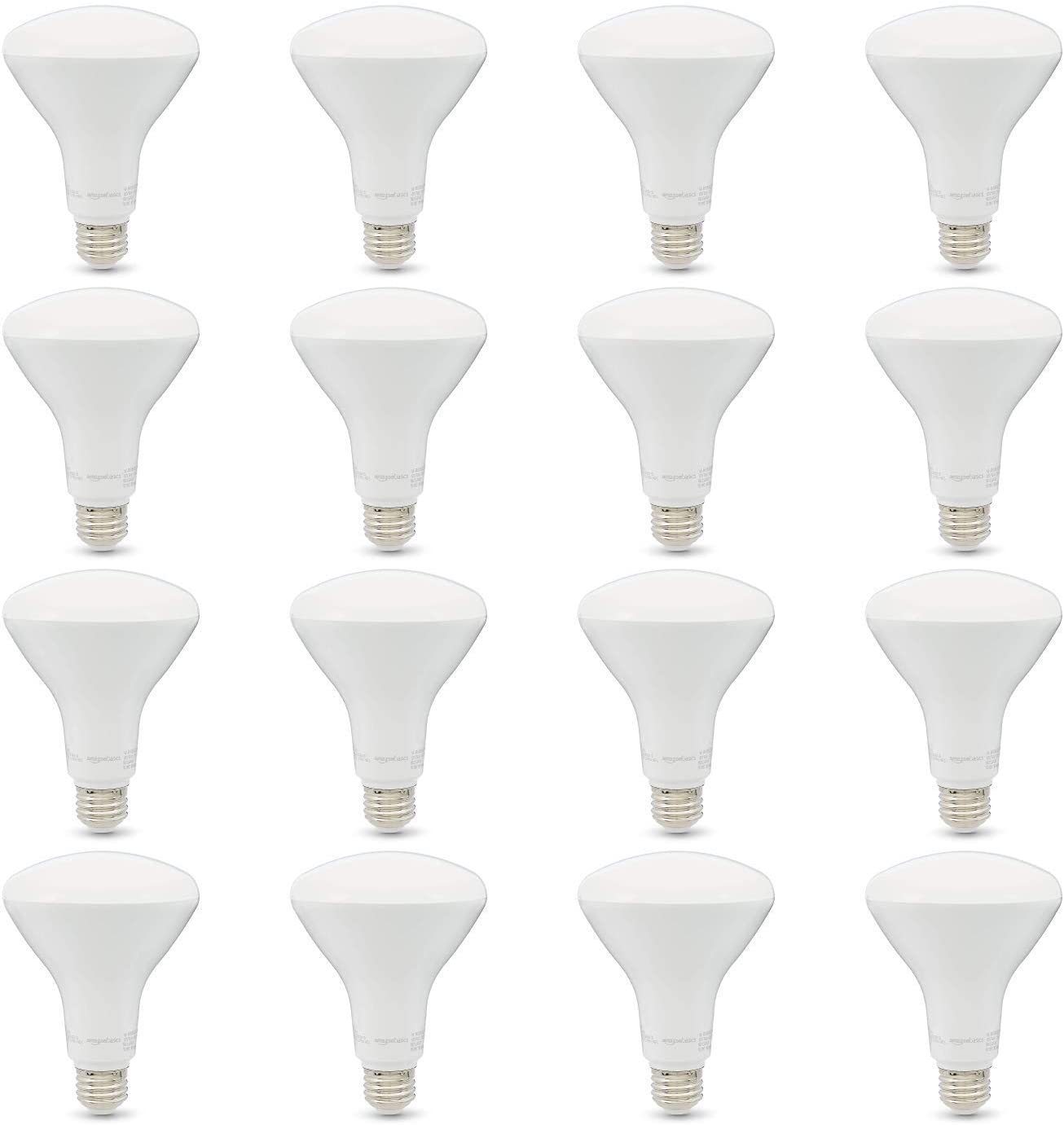 Basics 65W Equivalent, Soft White, Dimmable, 10,000 Hour Lifetime, BR30 LED Light Bulb | 6-Pack