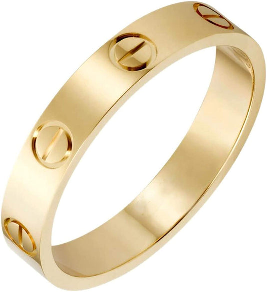 Love 18K Gold Plated Stainless Steel Ring