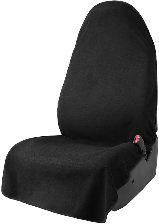 Leader Accessories Black Waterproof Sweat Towel Seat Cover Universal Non-Slip for Car Truck SUV Seat for Dog & Kid Workout Outdoor OR Sport Activities