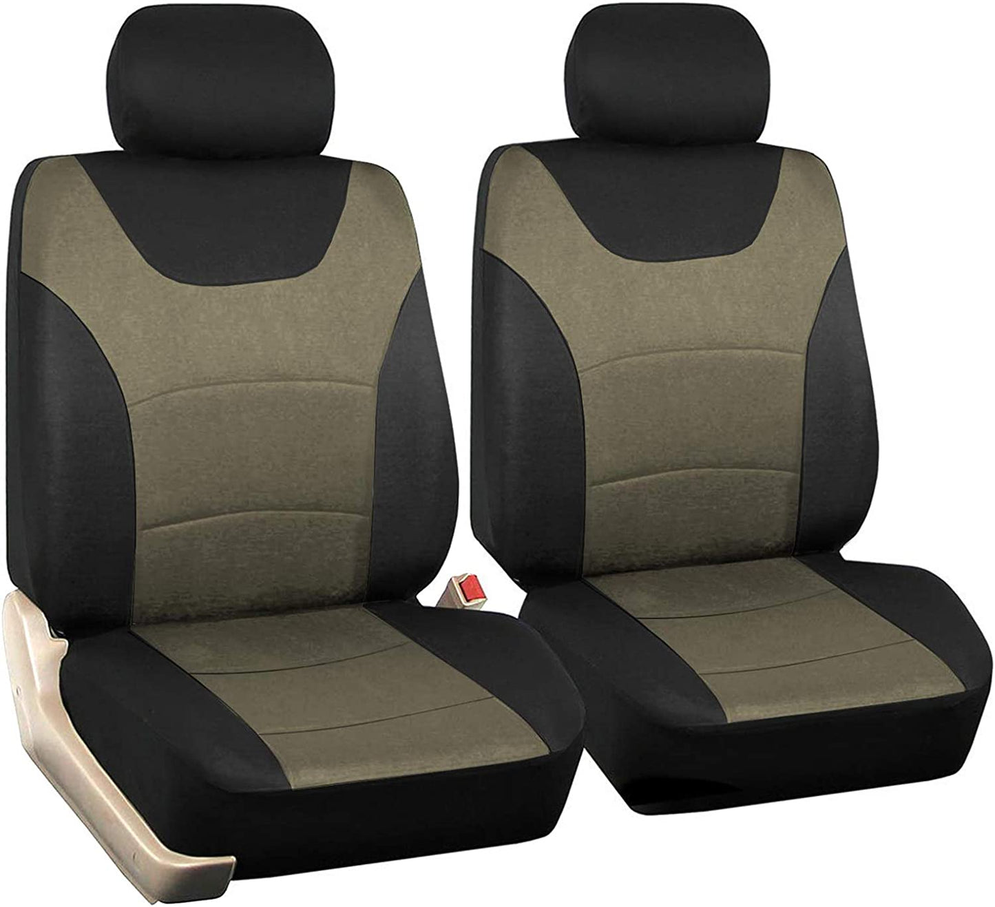 Casino Front Seat Cover, Soft Faux Leather Seat Cover, Black with Carbon Fiber Pattern Car Seat Protectors, Automotive Interior Covers, Universal Fit for Cars Truck Van SUVs