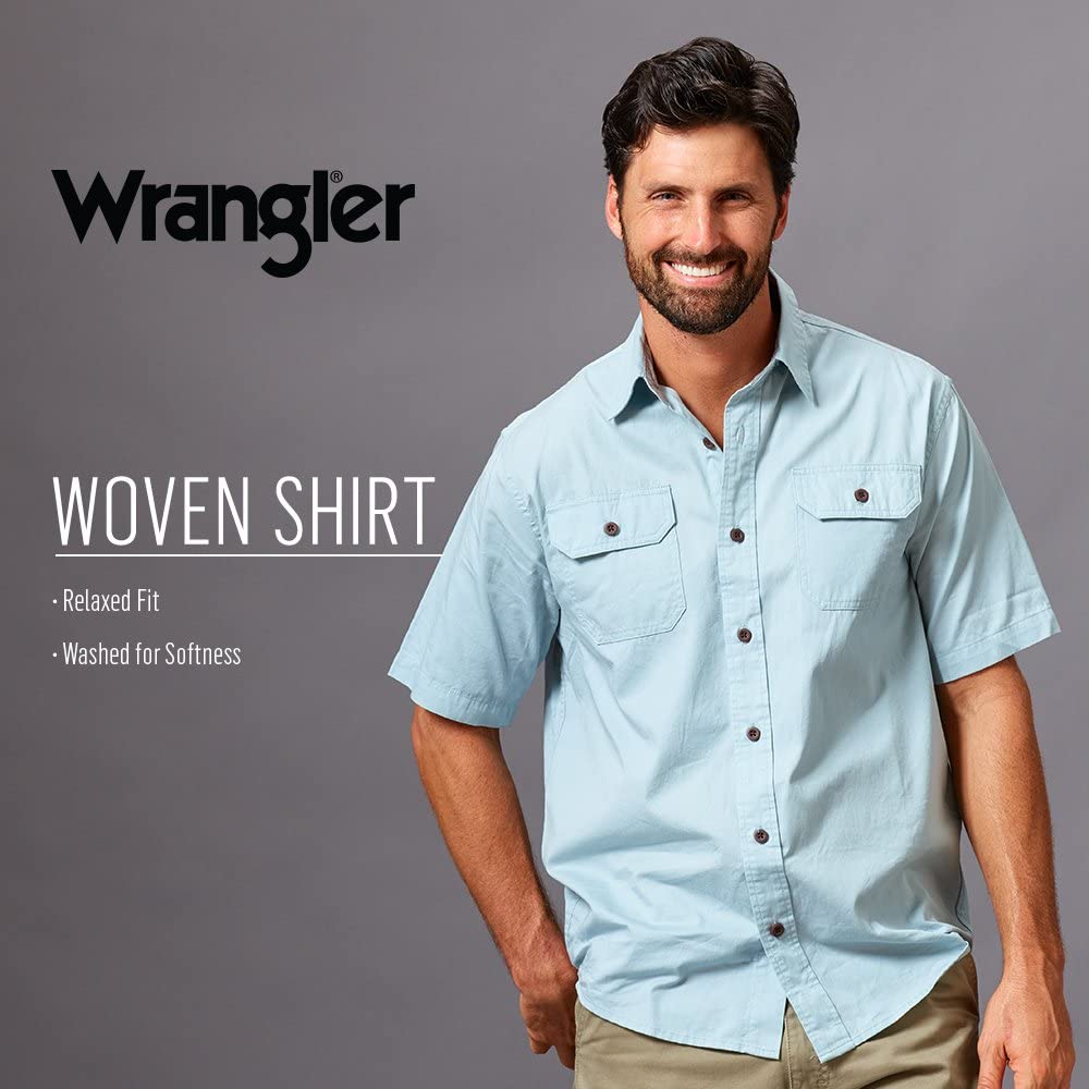 Wrangler Authentics Men's Short Sleeve Classic Woven Shirt