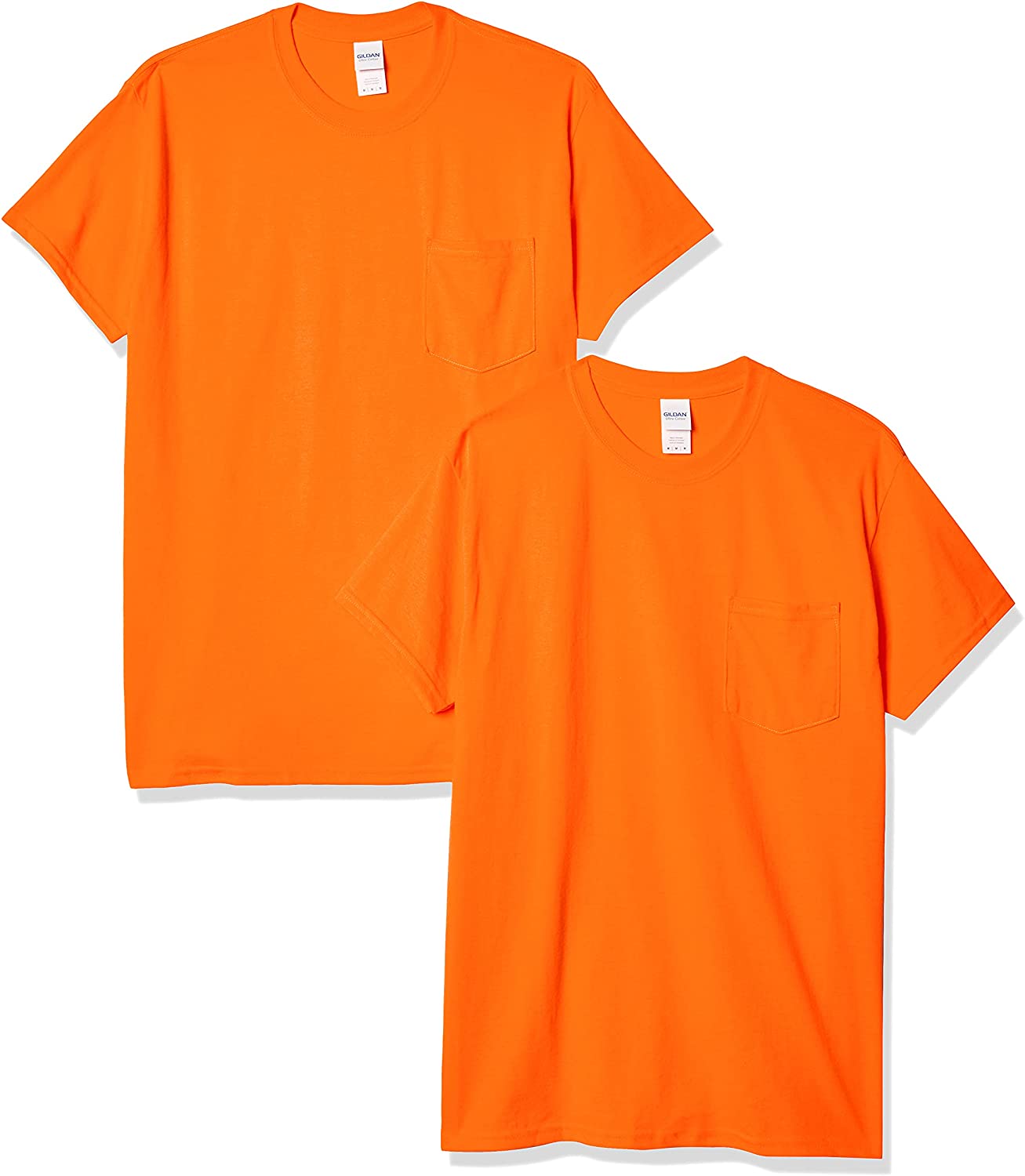 Gildan mens Ultra Cotton Adult T-shirt With Pocket, 2-pack