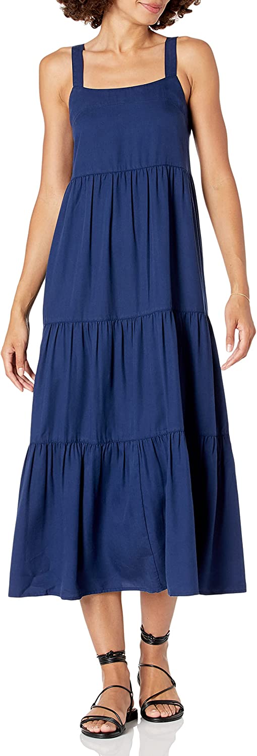 The Drop Women's Britt Tiered Maxi Tent Dress