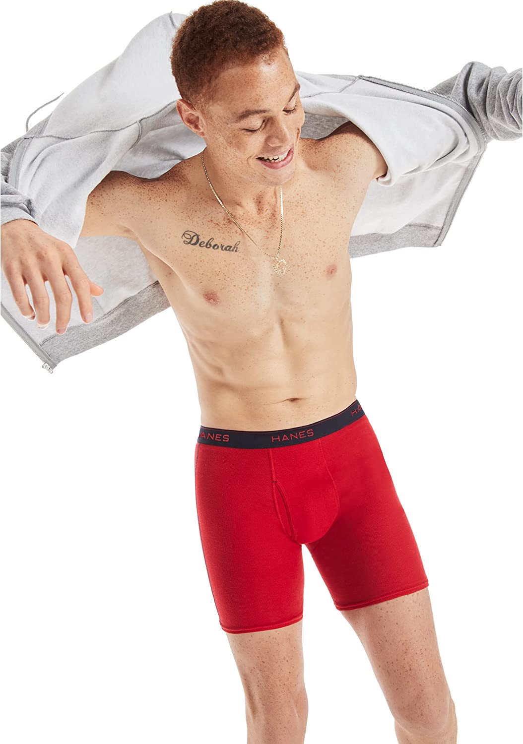 Men's Underwear Boxer Briefs, Cool Dri Moisture-Wicking Underwear, Cotton No-Ride-Up for Men, Multi-packs Available