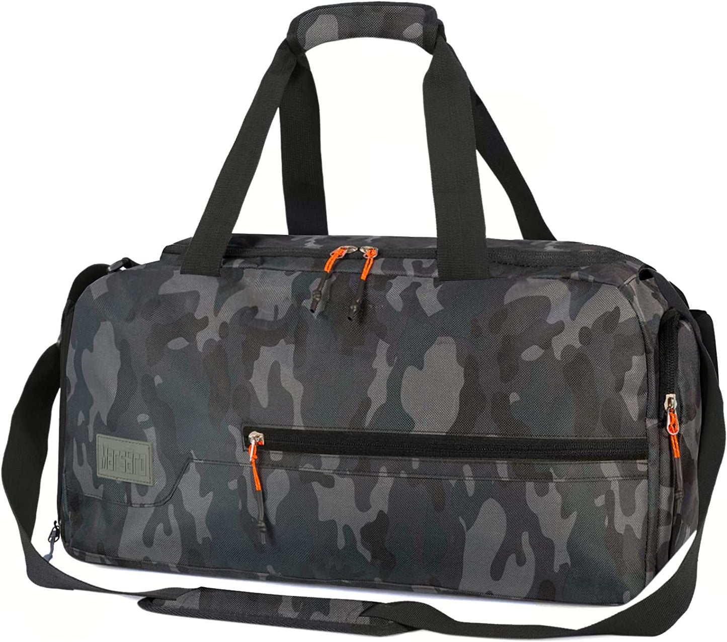 MarsBro Water Resistant Sports Gym Travel Weekender Duffel Bag with Shoe Compartment
