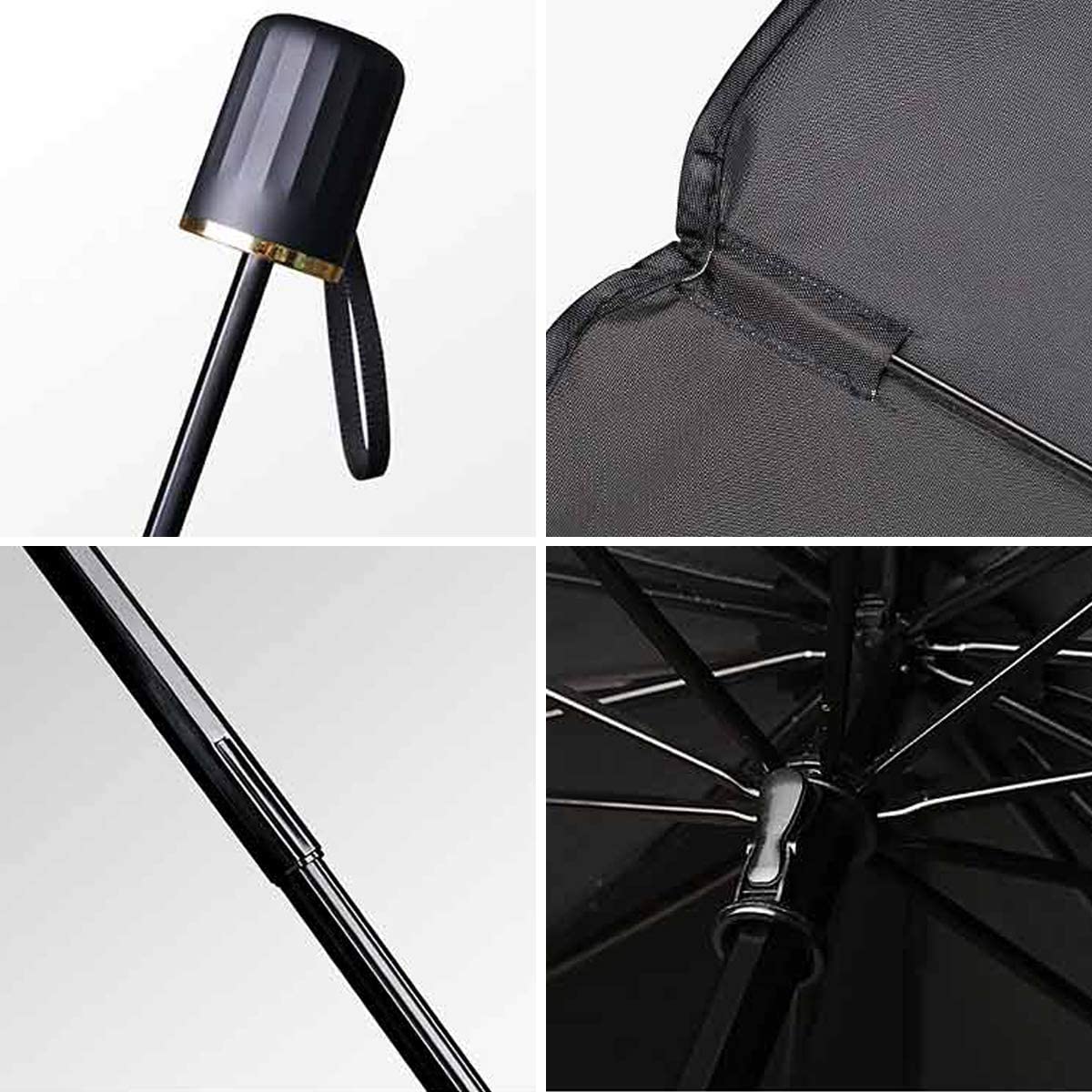 Car Umbrella Sun Shade Cover for Windshield UV Reflecting Foldable Front Car Sunshade Umbrella, Easy to Use/Store, Fit Most Vehicle, 57'' x 31''