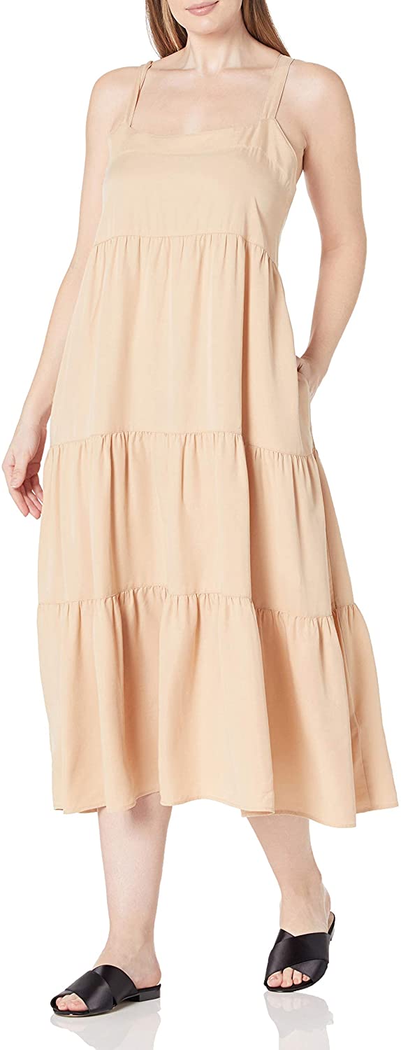 The Drop Women's Britt Tiered Maxi Tent Dress