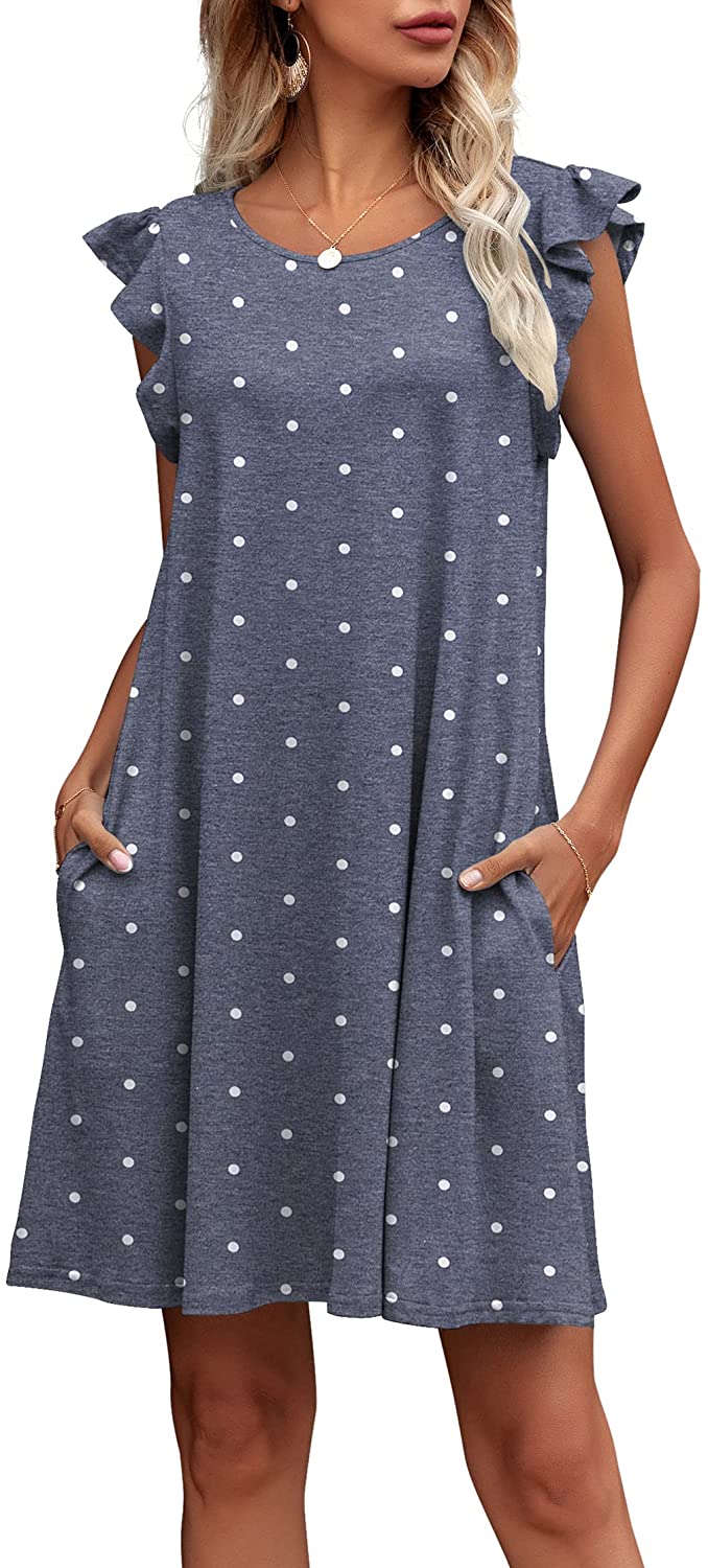 Womens Loose Casual Summer Dress with Pockets