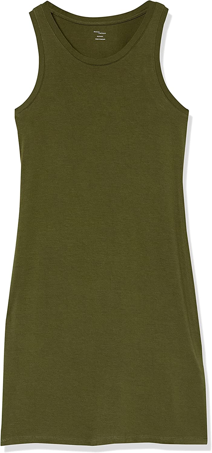 Women's Lightweight Jersey Slim-Fit Tank Mini Dress