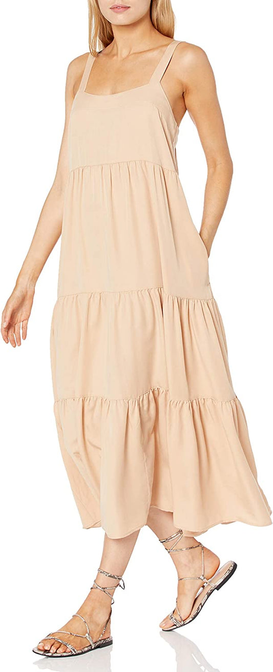 The Drop Women's Britt Tiered Maxi Tent Dress