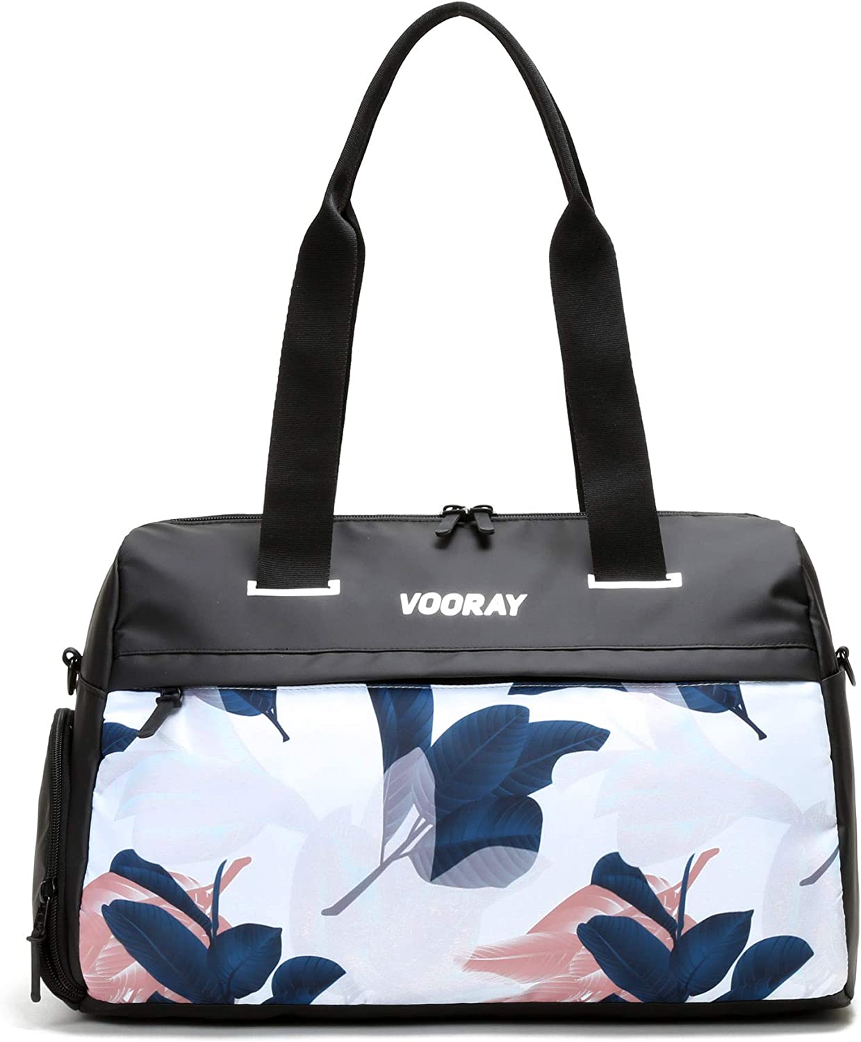 Vooray Trainer Duffle, Water-Resistant Gym Bag with Shoe Compartment and Wet-Gear Pocket 25L (Black Foil, Trainer (24L))