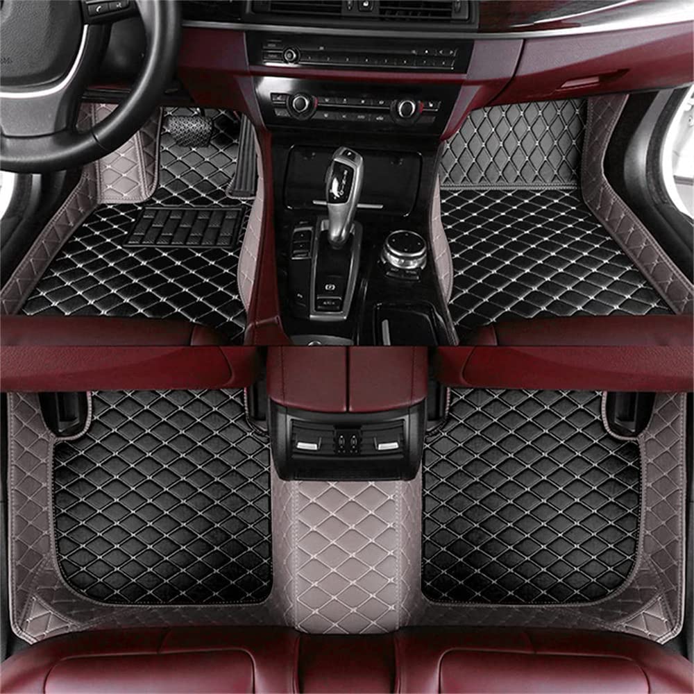 Car Floor Mats Custom Floor Mats for Cars Fit 96% Truck SUV Sedan, Automotive Weathertech Floor Mats All Weather, Waterproof Car Carpets for Women Men, 3D Diamond Leather Full Coverage