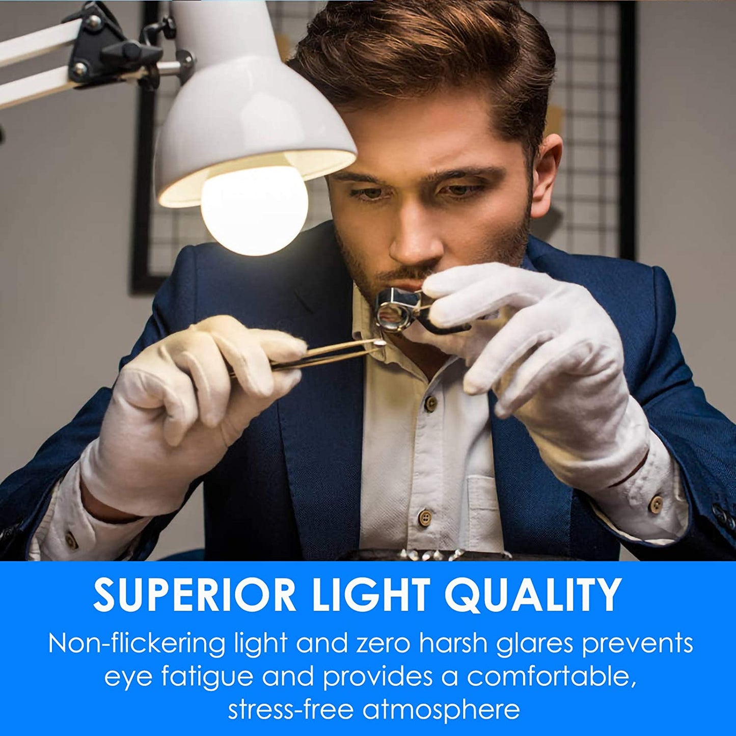 Energetic Light Bulbs 75 Watt, 1200LM Super Brightness, Daylight 5000K, E26 Standard Base, Non-Dimmable A19 LED Light Bulb, UL Listed, 4 Pack