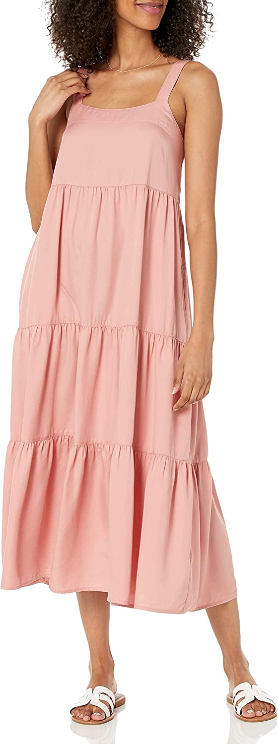 The Drop Women's Britt Tiered Maxi Tent Dress