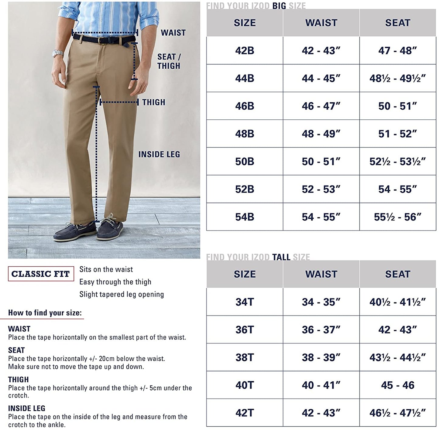 Men's Big & Tall Big and Tall Flat Front Extended Twill Pant