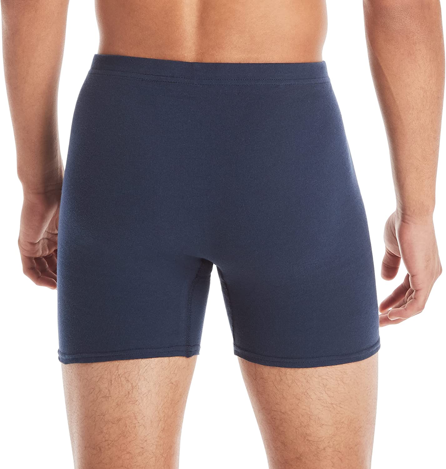 Men's Tagless Comfort Soft Boxer Briefs with Covered Waistband-Multiple Packs Available