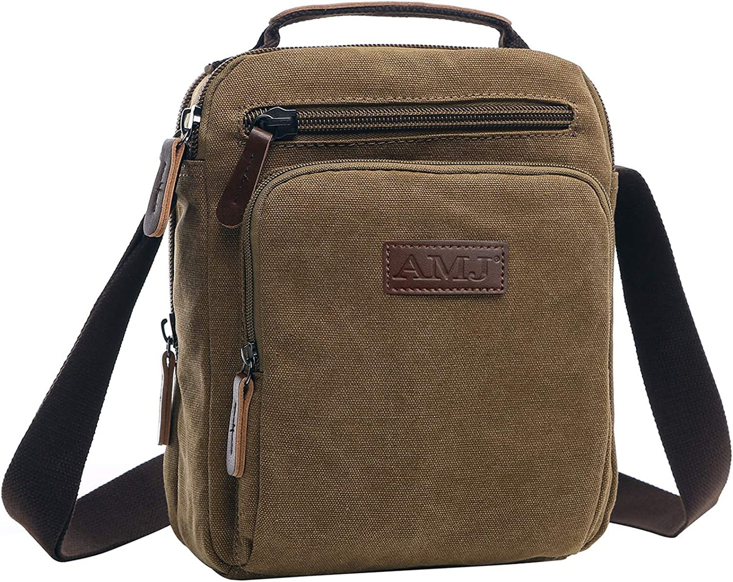 Messenger Bag for Men, Canvas Crossbody Shoulder Bags Vintage Satchel for Travel Work Business