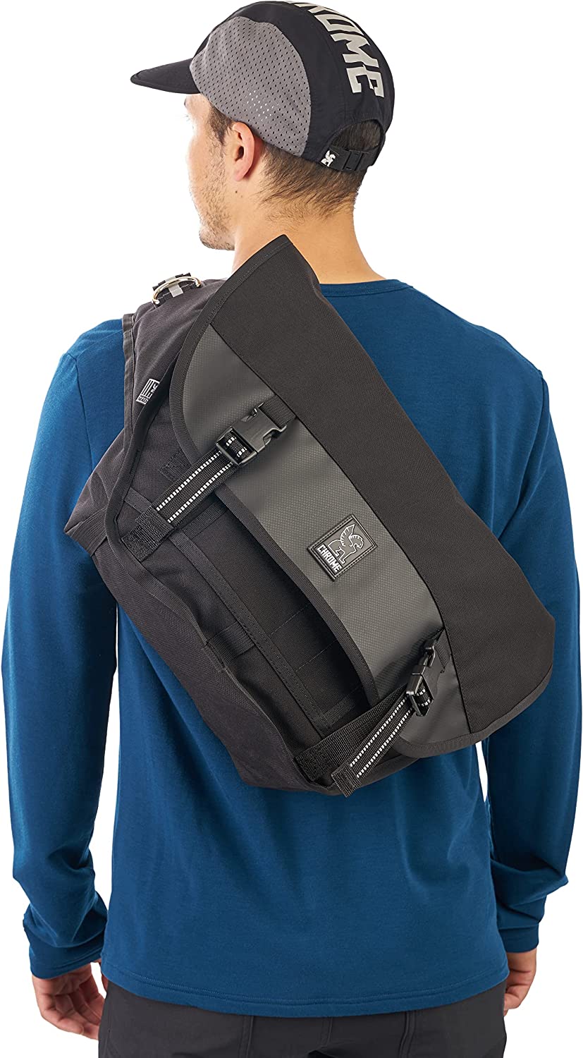 Chrome Industries Mini Metro Messenger Bag - 13 Inch Laptop Satchel with Signature Belt Buckle Closure, 20.5 Liter