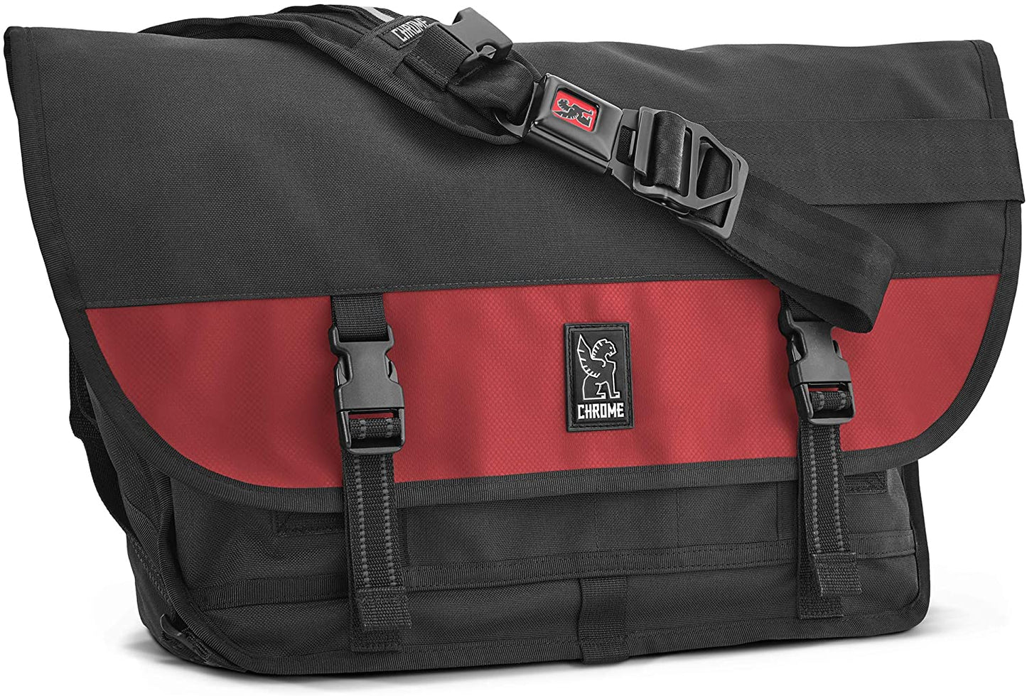 Chrome Industries Citizen Messenger Bag - 17 Inch Laptop Satchel with Signature Belt Buckle Closure, 24 Liter