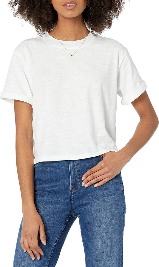 Women's Sydney Short-sleeve Cropped Crew Neck T-shirt