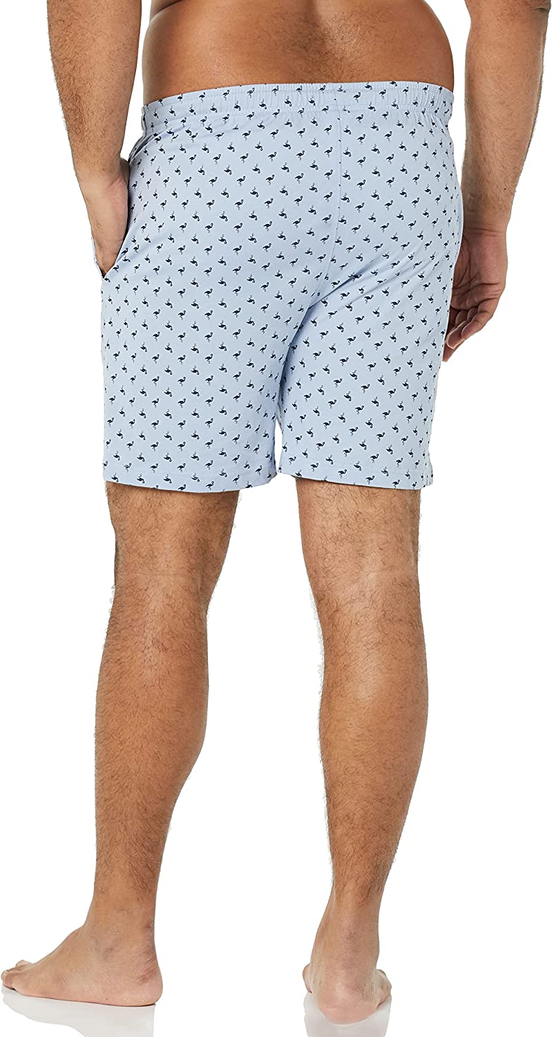 Essentials Men's Cotton Pajama Shorts, Pack of 2