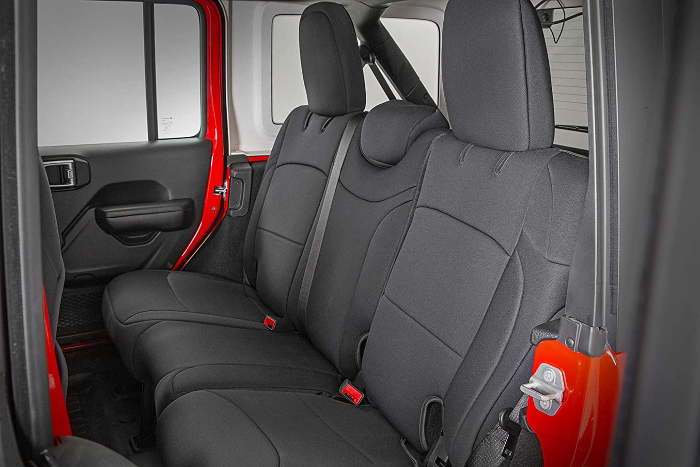 Neoprene Seat Covers (fits) 2011-2012 Jeep Wrangler 4DR | Water Resistant | 1st/2nd Row | 91003