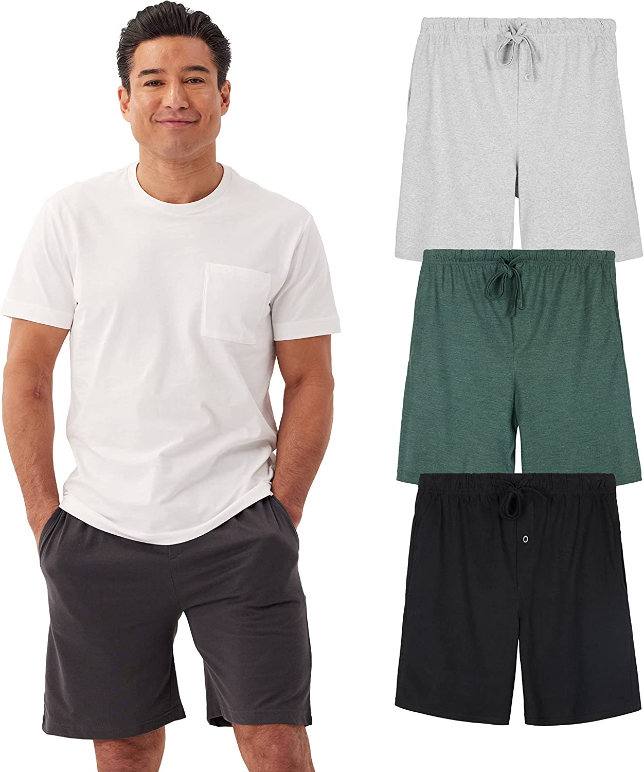 Men’s Cotton Ultra-Soft Knit Sleep Pajama Shorts & Lounge Wear