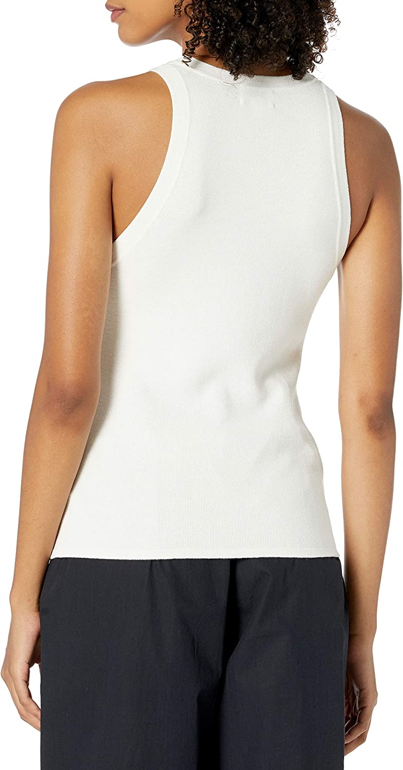 Women's Gina Fitted Sleeveless High Neck Cut-In Sweater Tank