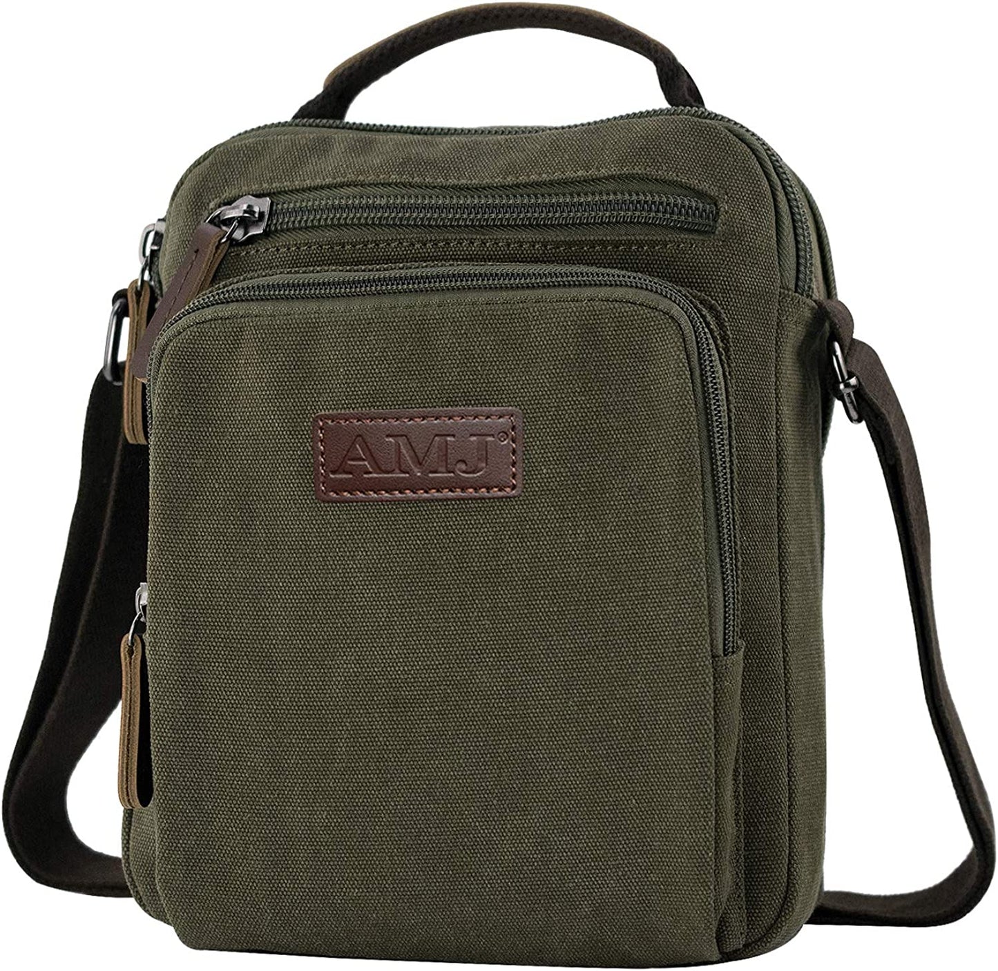 Messenger Bag for Men, Canvas Crossbody Shoulder Bags Vintage Satchel for Travel Work Business