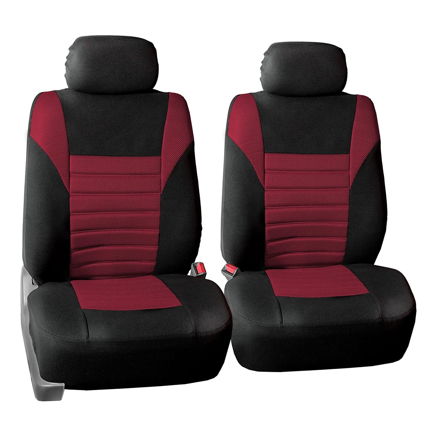 Automotive Seat Covers Beige Universal Fit Full Set Premium 3D Air Mesh Design fits Most Cars, SUVs, and Trucks (Airbag and Rear Split Bench Compatible) FH Group FB068BEIGE115