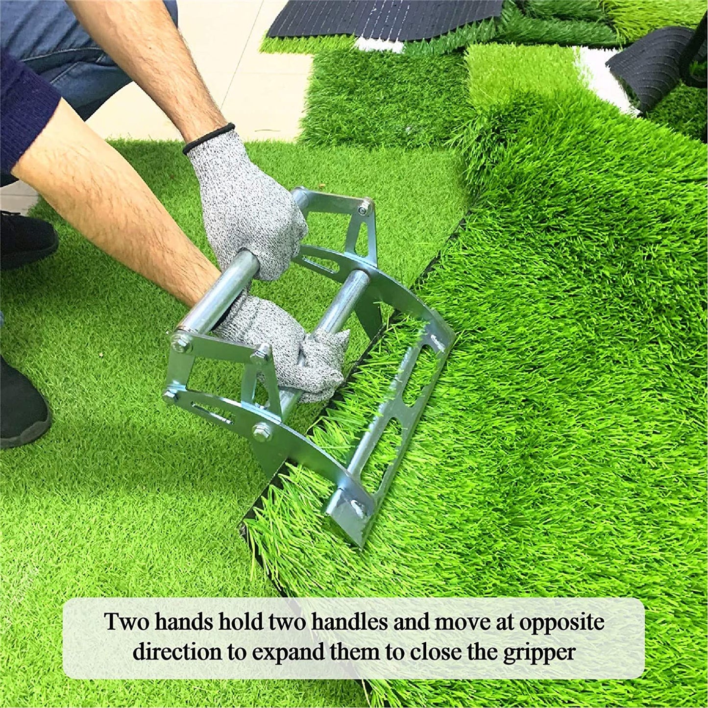 Artificial Grass Installation Tool Turf Gripper | Galvanized Steel Turf Installation Tools