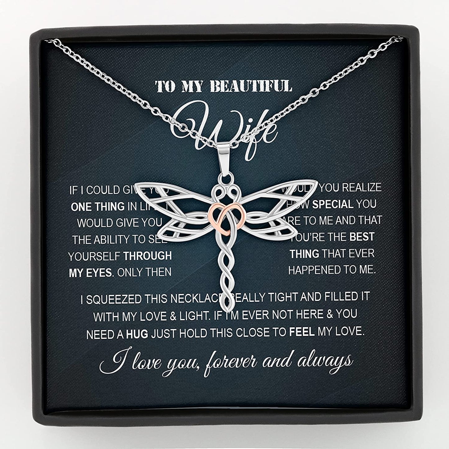 To My Wife Necklace, Necklace For Wife From Husband, To My Soulmate Necklace For Women, Soulmate Jewelry For Wife, Birthday Beautiful Soulmate Gifts For Her, Girlfriend Necklace, Future Wife Necklace